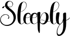 preview image of the Sleeply font