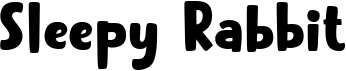 preview image of the Sleepy Rabbit font