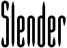preview image of the Slender BRK font