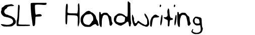 preview image of the SLF Handwriting font