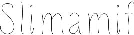 preview image of the Slimamif font