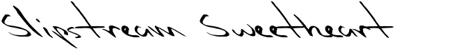 preview image of the Slipstream Sweetheart font