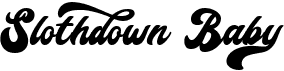 preview image of the Slothdown Baby font