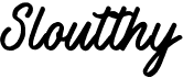 preview image of the Sloutthy font