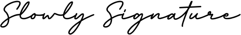 preview image of the Slowly Signature font