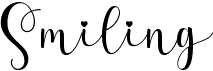 preview image of the Smiling font