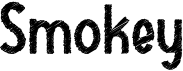 preview image of the Smokey font