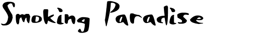 preview image of the Smoking Paradise font