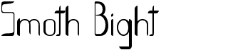 preview image of the Smoth Bight font