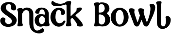 preview image of the Snack Bowl font