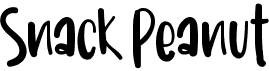 preview image of the Snack Peanut font