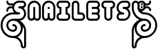 preview image of the Snailets BRK font
