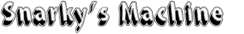 preview image of the Snarky's Machine font
