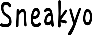 preview image of the Sneakyo font