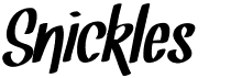 preview image of the Snickles font
