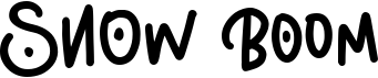 preview image of the Snow Boom font