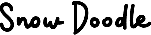 preview image of the Snow Doodle font