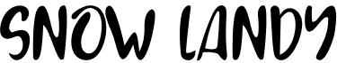 preview image of the Snow Landy font