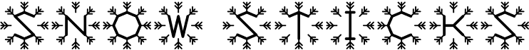 preview image of the Snow Sticks font