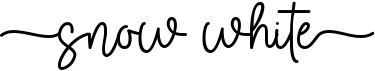 preview image of the Snow White Monoline font