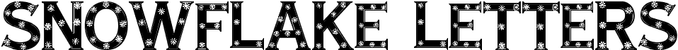 preview image of the Snowflake Letters font