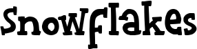 preview image of the Snowflakes font