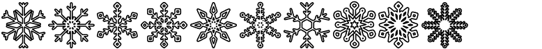 preview image of the Snowflakes St font