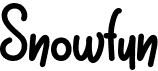 preview image of the Snowfun font