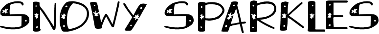 preview image of the Snowy Sparkles font