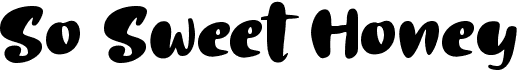 preview image of the So Sweet Honey font