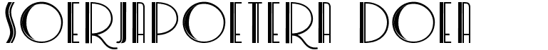 preview image of the Soerjapoetera Doea font