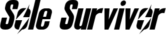 preview image of the Sole Survivor font