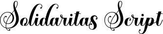 preview image of the Solidaritas Script font