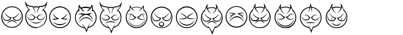 preview image of the Some Devil Faces font