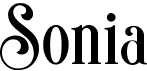 preview image of the Sonia font