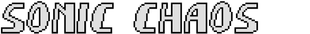 preview image of the Sonic Chaos font