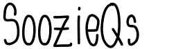 preview image of the SoozieQs font
