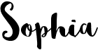 preview image of the Sophia font