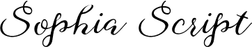 preview image of the Sophia Script font