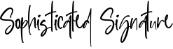 preview image of the Sophisticated Signature font