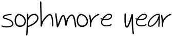 preview image of the Sophmore Year font