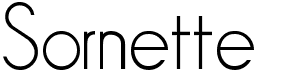 preview image of the Sornette font