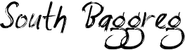 preview image of the South Baggreg font