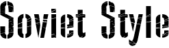 preview image of the Soviet Style font