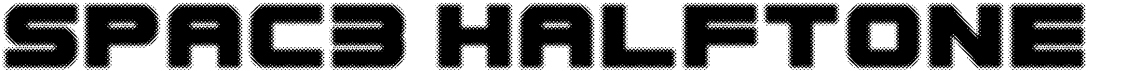 preview image of the Spac3 Halftone font