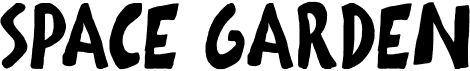 preview image of the Space Garden font