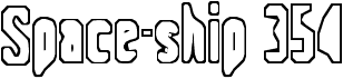 preview image of the Space-ship 354 font