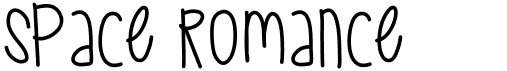 preview image of the Space Romance font