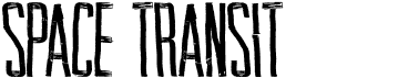 preview image of the Space Transit font