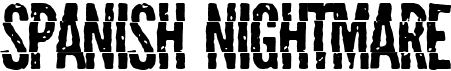 preview image of the Spanish Nightmare font
